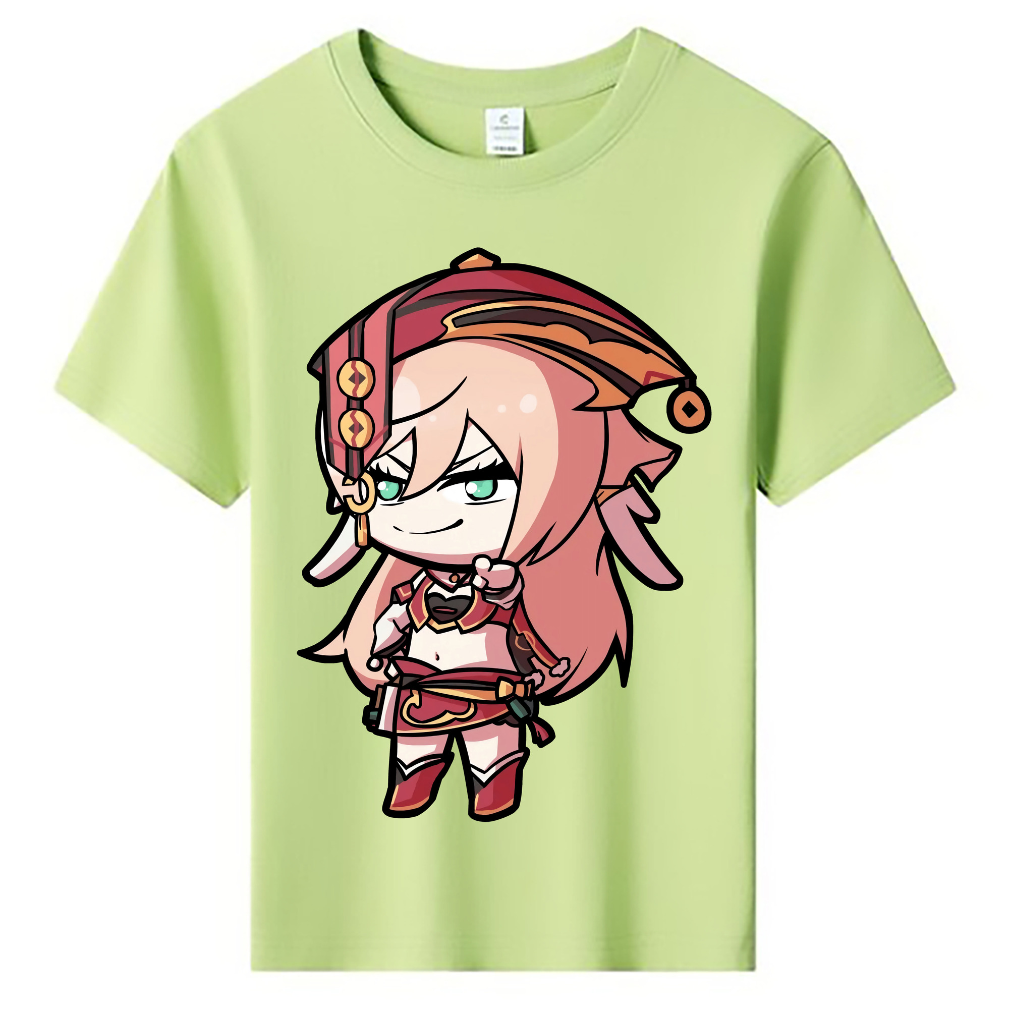 げんし神 ヤンフェイ genshin Yanfei 綿100％キッズTシャツ（フロントプリント）